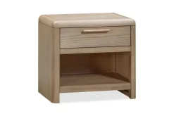 Mor Furniture Furano Upholstered Bed, Dresser, Mirror & 1 Drawer Nightstand In Ginger, Full