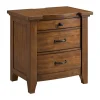 Mor Furniture Gage 3 Drawer Nightstand In Chestnut