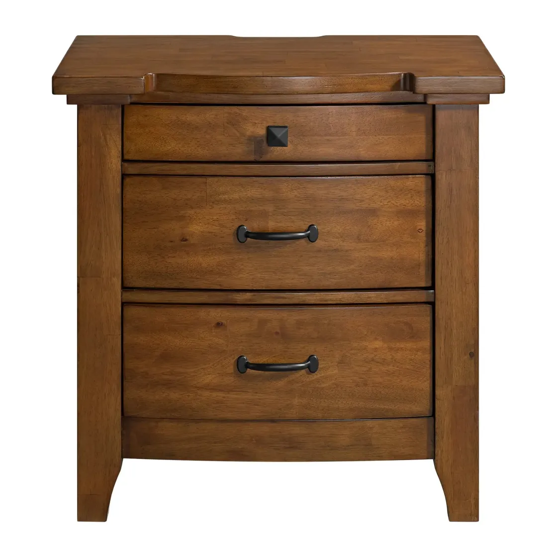 Mor Furniture Gage Sleigh Bed W/ Storage, Dresser, Mirror & Nightstand In Chestnut, Queen