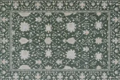 Mor Furniture Gatsby Monroe Rug In Green/Cream, 5’ X 7’