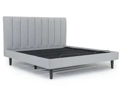 Mor Furniture Gavin Upholstered Adjustable Foundation Bed In Charcoal, Full