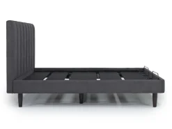 Mor Furniture Gavin Upholstered Adjustable Foundation Bed In Charcoal, Full