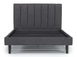 Mor Furniture Gavin Upholstered Adjustable Foundation Bed In Charcoal, Full