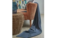 Mor Furniture Gayelery Throw Blanket In Blue