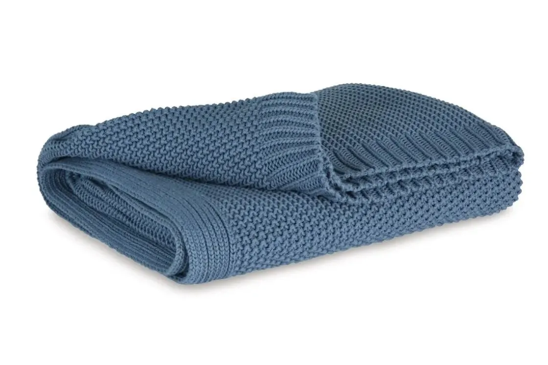 Mor Furniture Gayelery Throw Blanket In Blue