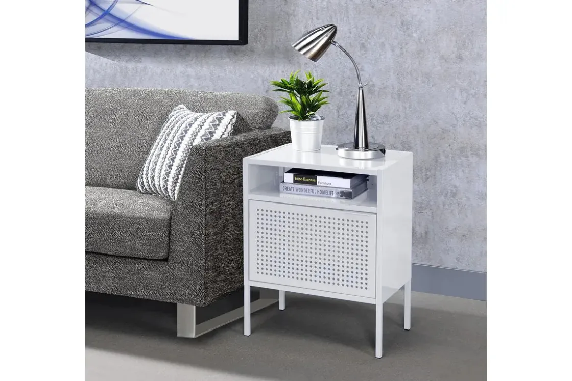 Mor Furniture Gemma Usb Nightstand In Gray