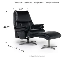 Mor Furniture Geneva Chair & Ottoman In