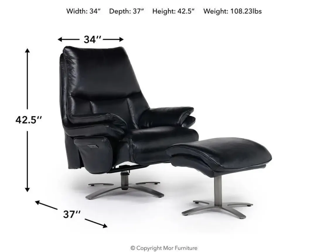 Mor Furniture Geneva Chair & Ottoman In