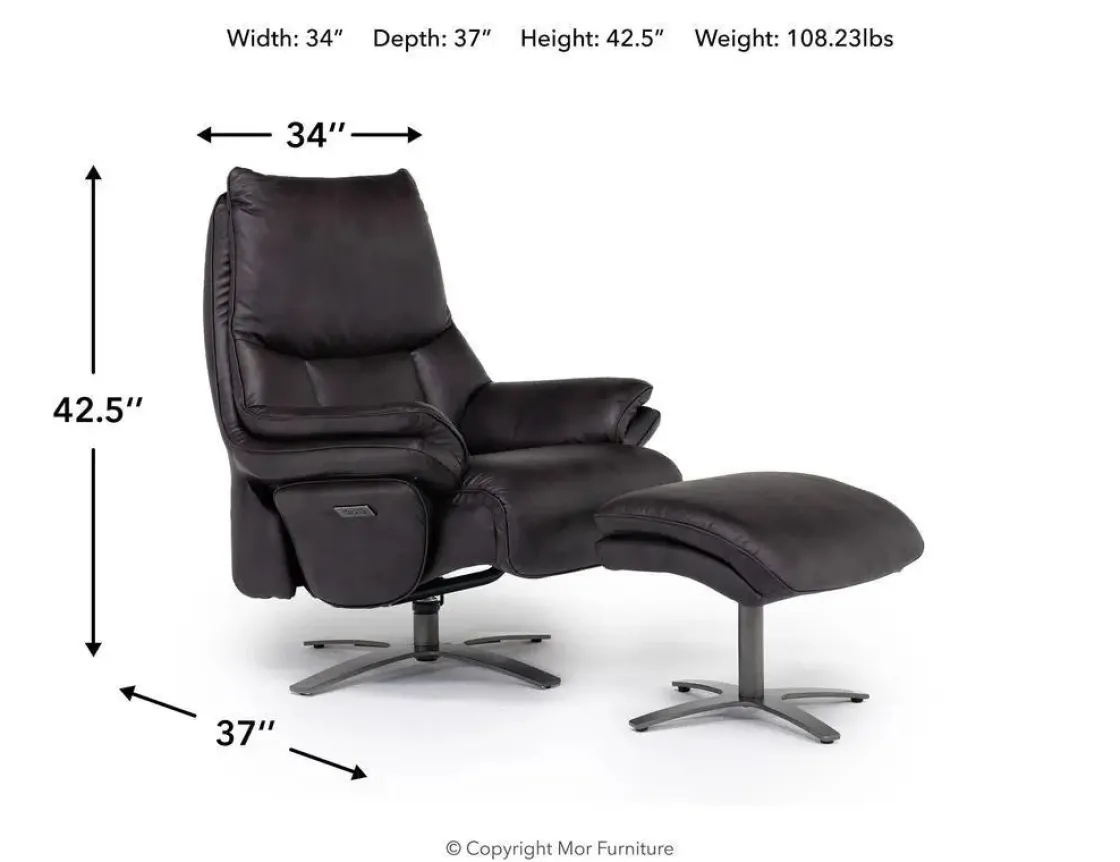 Mor Furniture Geneva Chair & Ottoman In