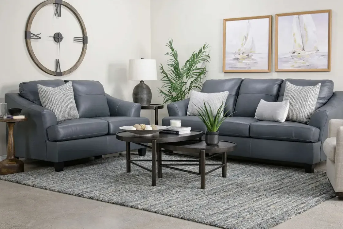 Mor Furniture Genoa Loveseat In Leather