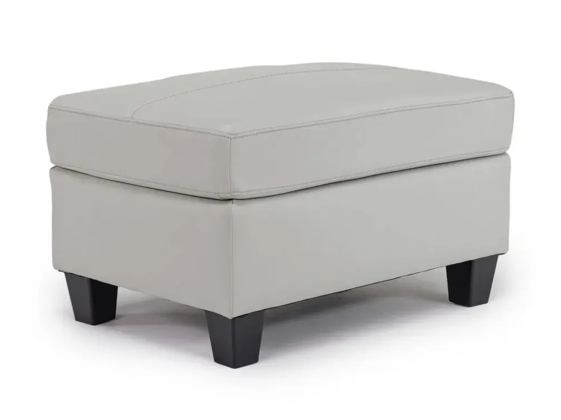 Mor Furniture Genoa Ottoman In Leather
