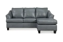 Mor Furniture Genoa Sofa Chaise In Coconut Leather