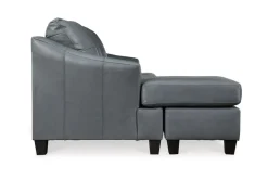 Mor Furniture Genoa Sofa Chaise In Coconut Leather