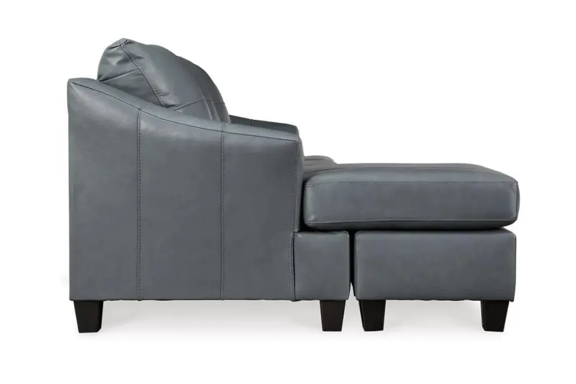 Mor Furniture Genoa Sofa Chaise In Coconut Leather