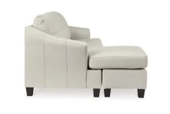 Mor Furniture Genoa Sofa Chaise In Coconut Leather