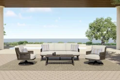 Mor Furniture Genova Outdoor Coffee Table In Brown