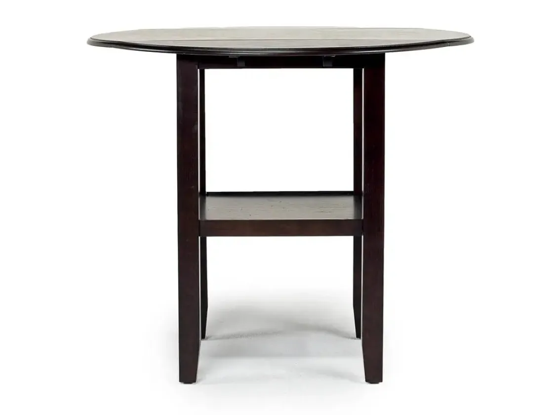 Mor Furniture Gia Counter Height Extendable Round Dining Table & 2 Stools In Gray