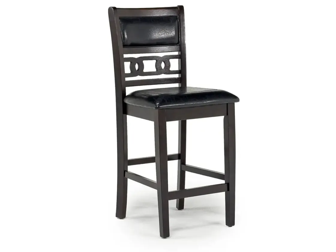 Mor Furniture Gia Counter Height Extendable Round Dining Table & 2 Stools In Gray