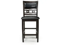 Mor Furniture Gia Counter Height Extendable Round Dining Table & 2 Stools In Gray