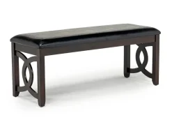 Mor Furniture Gia Dining Bench In Dark Brown