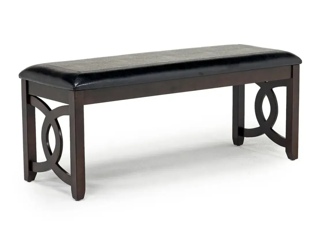 Mor Furniture Gia Dining Bench In Dark Brown