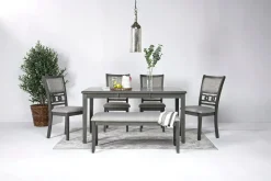 Mor Furniture Gia Dining Bench In Dark Brown