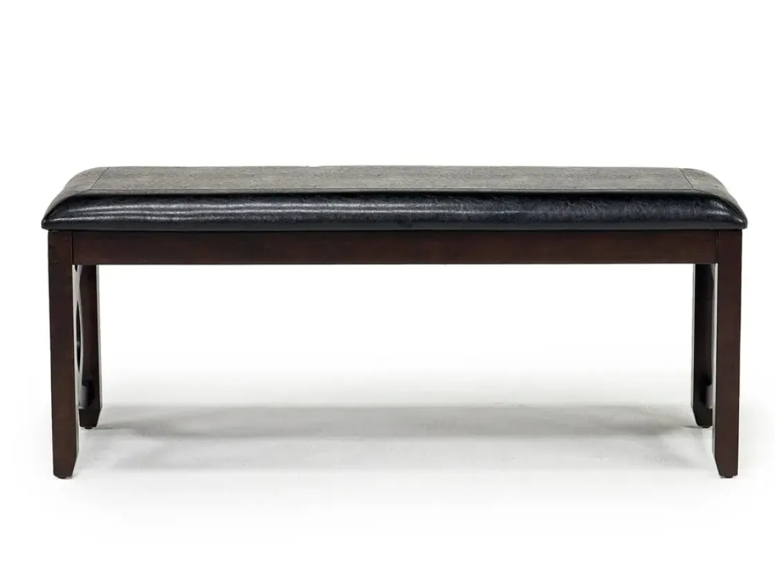 Mor Furniture Gia Dining Bench In Dark Brown