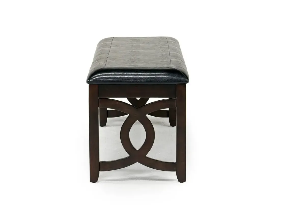 Mor Furniture Gia Dining Bench In Dark Brown