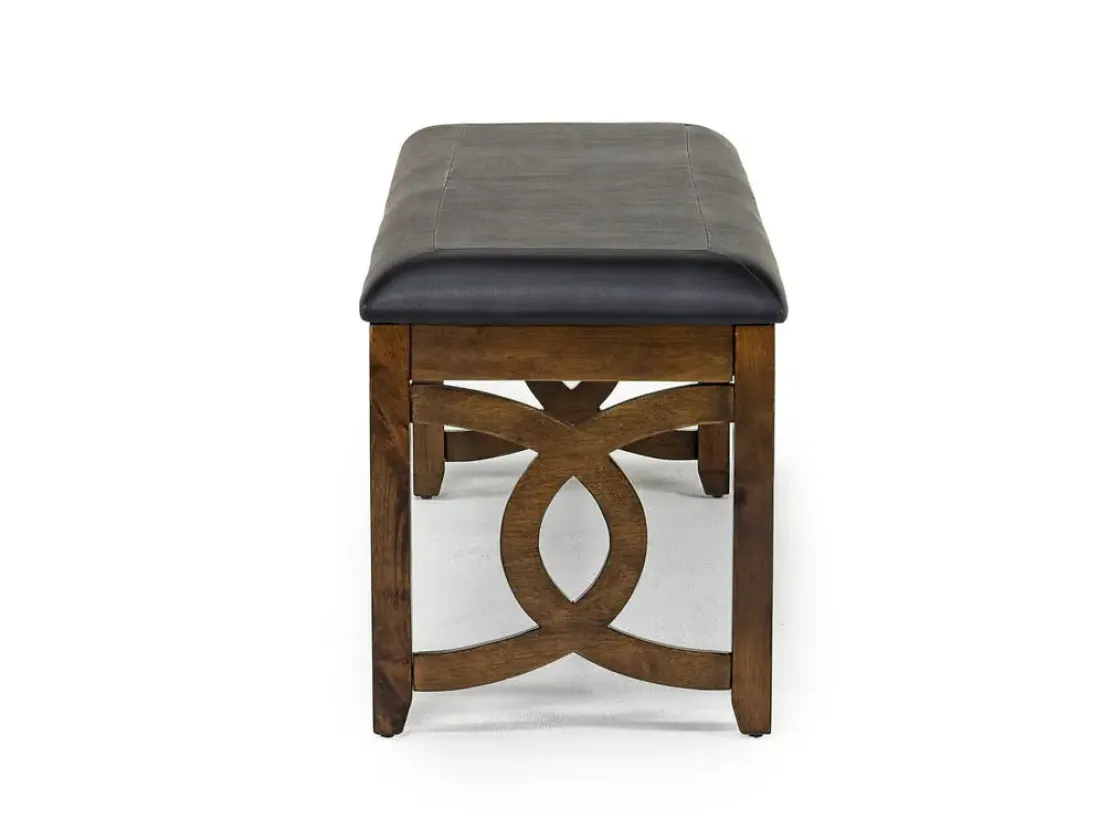 Mor Furniture Gia Dining Bench In Dark Brown