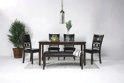 Mor Furniture Gia Dining Bench In Dark Brown