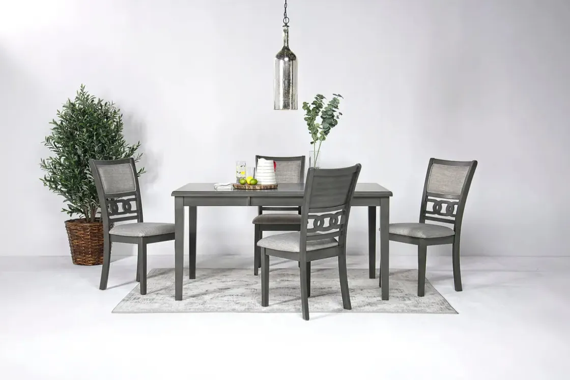 Mor Furniture Gia Dining Table & 4 Chairs In Dark Brown