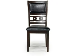 Mor Furniture Gia Extendable Round Dining Table & 2 Chairs In Dark Brown