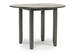 Mor Furniture Gia Extendable Round Dining Table & 2 Chairs In Dark Brown