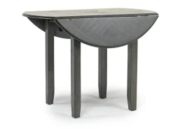 Mor Furniture Gia Extendable Round Dining Table & 2 Chairs In Dark Brown