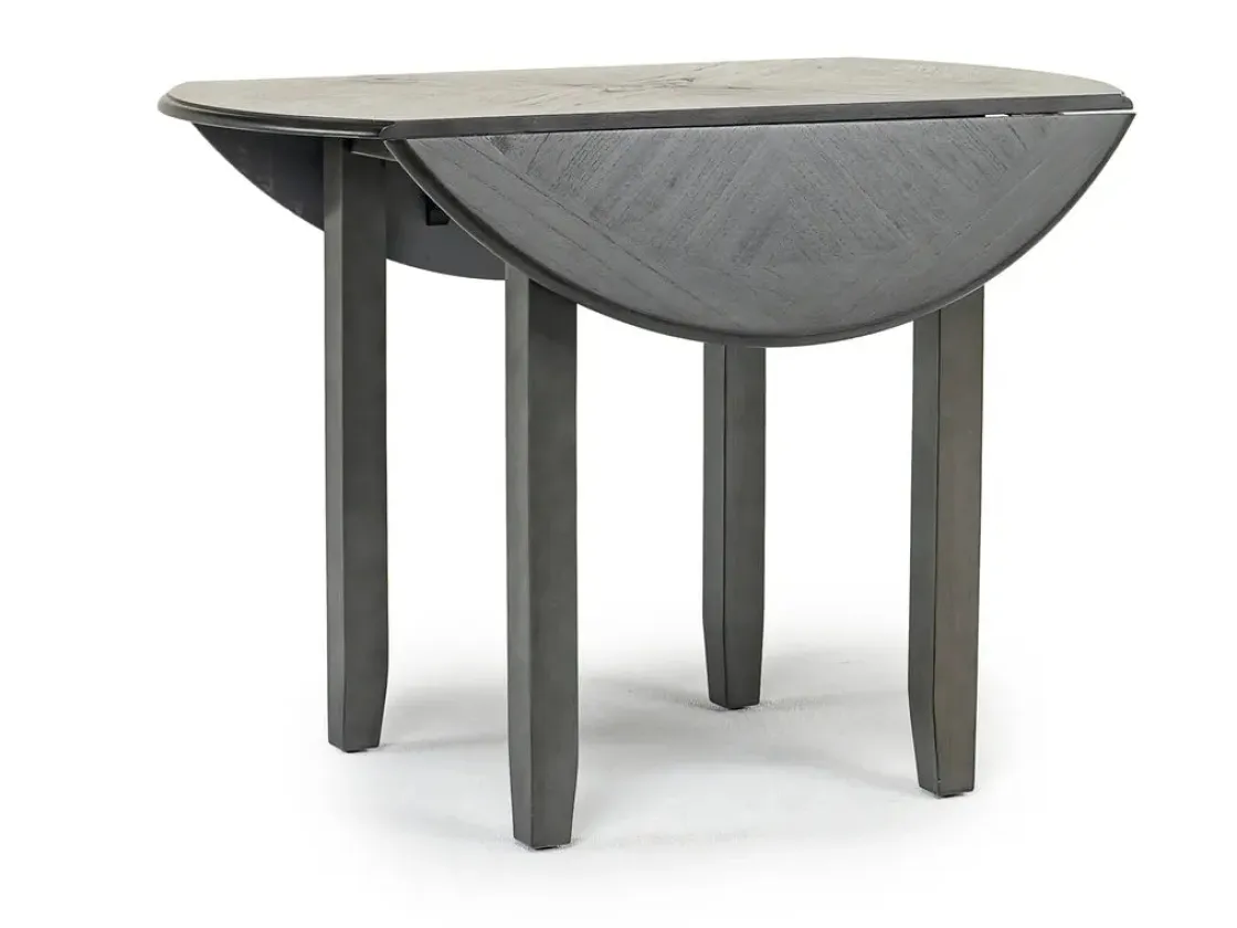 Mor Furniture Gia Extendable Round Dining Table & 2 Chairs In Dark Brown