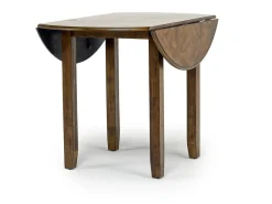 Mor Furniture Gia Extendable Round Dining Table & 2 Chairs In Dark Brown