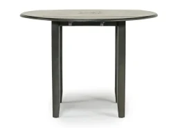 Mor Furniture Gia Extendable Round Dining Table & 2 Chairs In Dark Brown