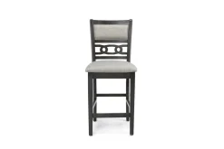 Mor Furniture Gia Round Counter Height Dining Table & 4 Stools In Gray