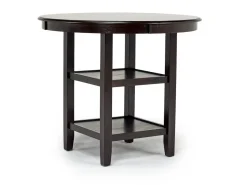 Mor Furniture Gia Round Counter Height Dining Table & 4 Stools In Gray