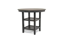 Mor Furniture Gia Round Counter Height Dining Table & 4 Stools In Gray