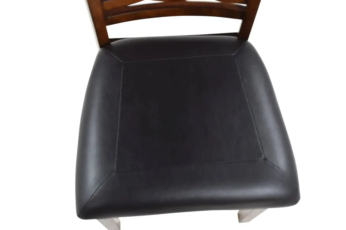 Mor Furniture Gia Round Dining Table & 4 Chairs In Dark Brown