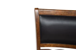 Mor Furniture Gia Round Dining Table & 4 Chairs In Dark Brown