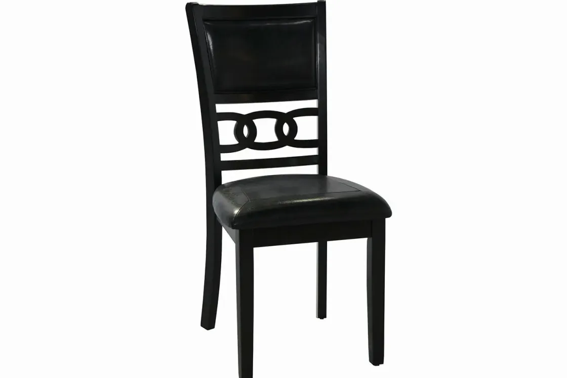 Mor Furniture Gia Round Dining Table & 4 Chairs In Dark Brown