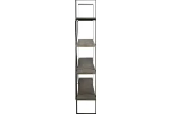 Mor Furniture Gilesgrove Tall Bookcase In Black & Gray