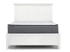 Mor Furniture Grace Panel Bed, Dresser, Mirror & Nightstand In Snowfall, Full