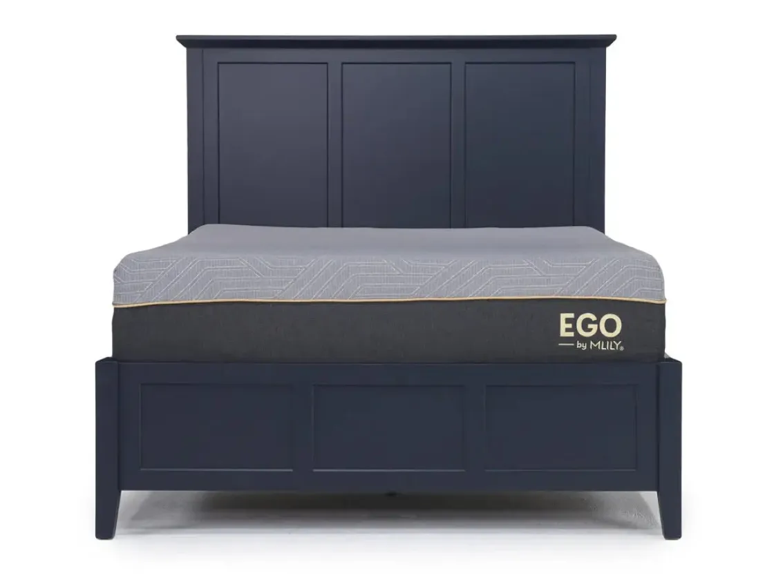 Mor Furniture Grace Panel Bed, Dresser, Mirror & Nightstand In Snowfall, Full