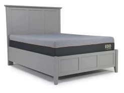 Mor Furniture Grace Panel Bed, Dresser, Mirror & Nightstand In Snowfall, Full