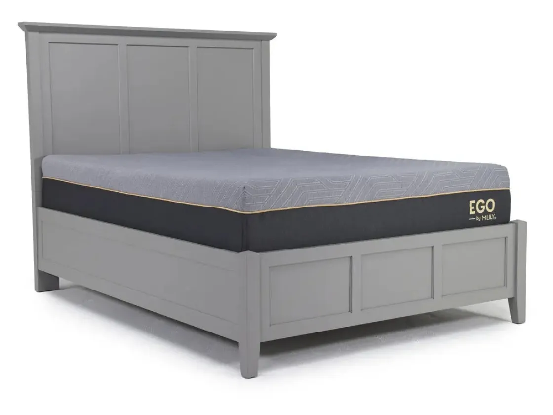 Mor Furniture Grace Panel Bed, Dresser, Mirror & Nightstand In Snowfall, Full