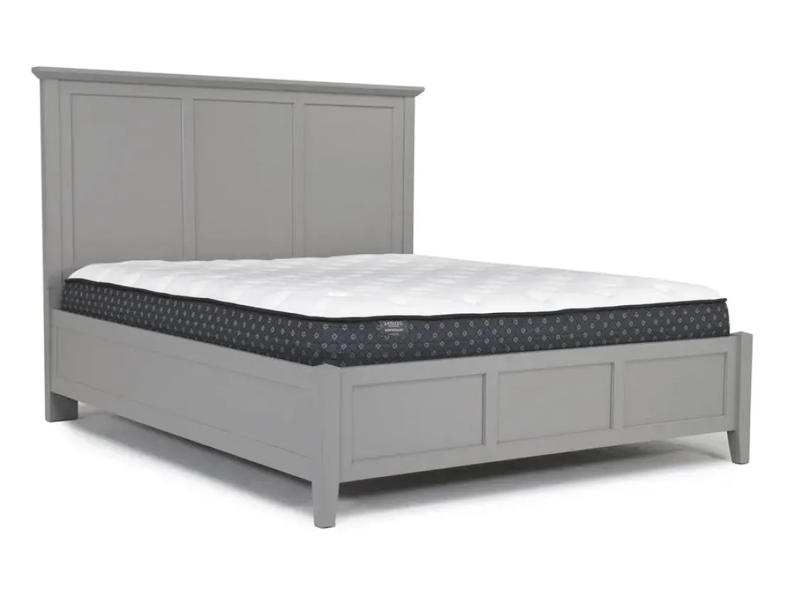 Mor Furniture Grace Panel Bed, Dresser, Mirror & Nightstand In Snowfall, Full