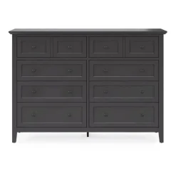 Mor Furniture Grace Panel Bed, Dresser, Mirror & Nightstand In Snowfall, Full